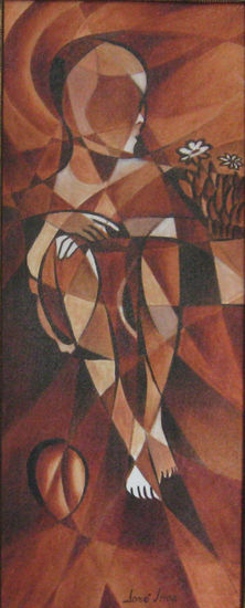 En ESPERA Oil Textile Figure Painting