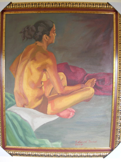 mujer de espalda Oil Canvas Nude Paintings