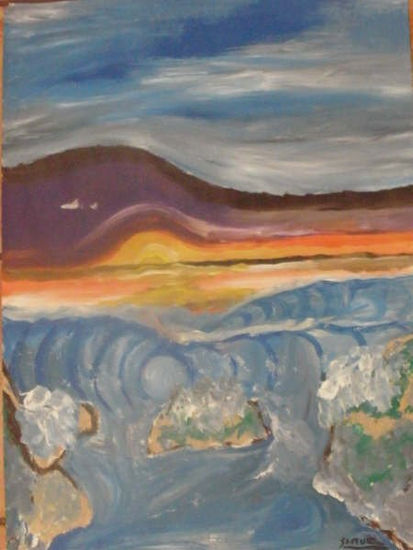 olas y mundo magico Oil Canvas Landscaping