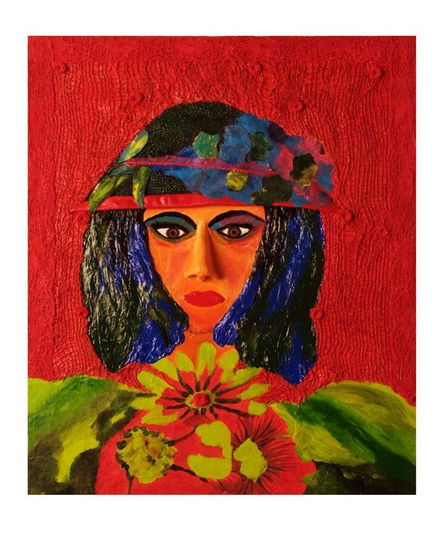 MULHERES DA VIDA Mixed media Textile Figure Painting