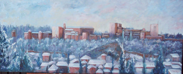 Alhambra Nevada Oil Canvas Landscaping