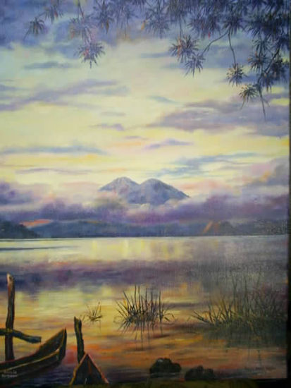 Amanecer Atitlan Óleo Lienzo