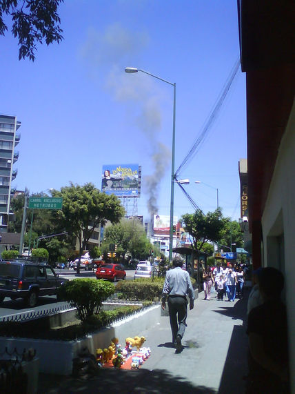 Horizonte con humo