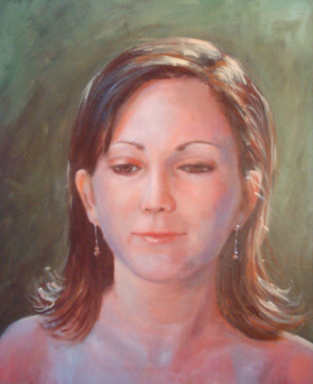 Retrato Lorena Oil Canvas Portrait