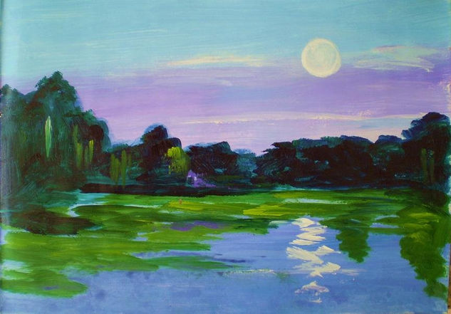 Pantanal de Brasil Oil Canvas Landscaping