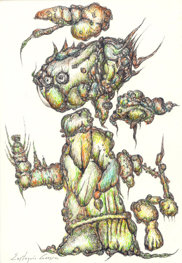 Personaje nacido de las raíces de árboles