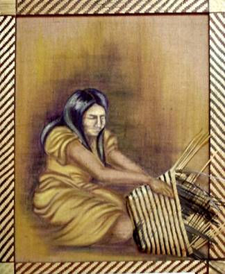 Tejedora aborigen Oil Canvas