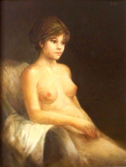 desnudo Óleo Lienzo Desnudos