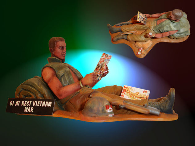 GI At Rest Vietname War