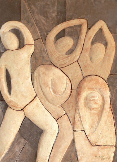 mural de figuras danzantes 