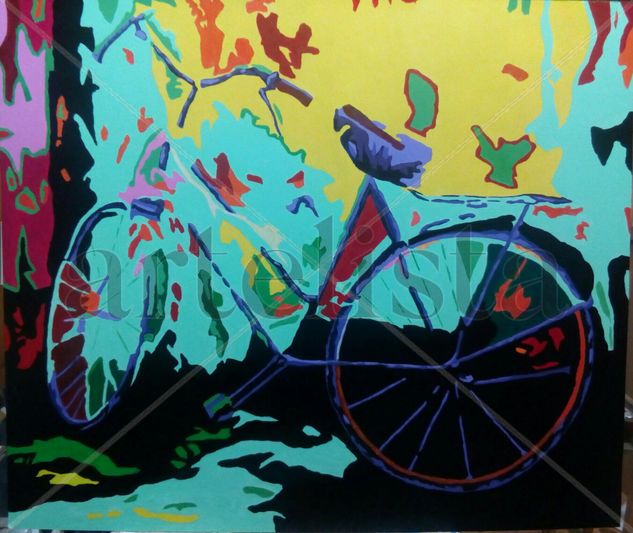 BICICLETA COLOR Acrylic Panel Landscaping