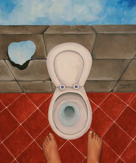 TOILETTE Mixed media Canvas Figure Painting