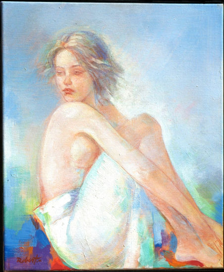 SENTADA Oil Canvas Figure Painting