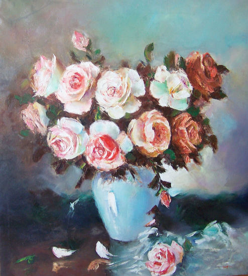 ROSAS Oil Canvas Floral Painting