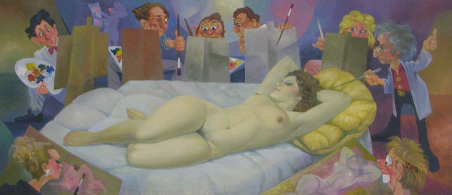 CLASE DE PINTURA Oil Canvas Nude Paintings