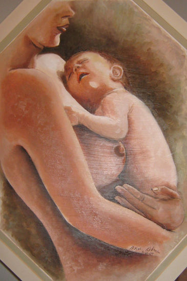 MATERNIDAD JUVENIL Oil Canvas Portrait