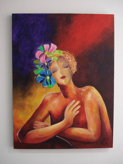 LAZOS Acrylic Canvas Figure Painting