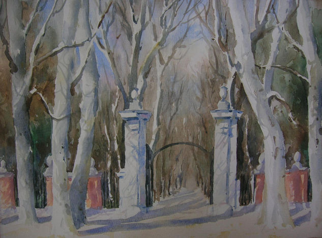 Jardines de Aranjuez Watercolour Paper Landscaping