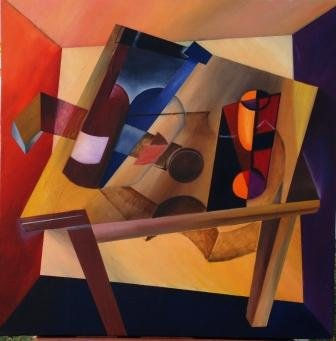 Table, bouteille et ...