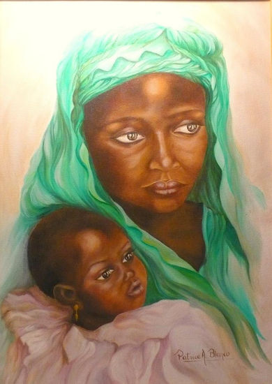 AMINA LAWAL Oil Canvas Portrait