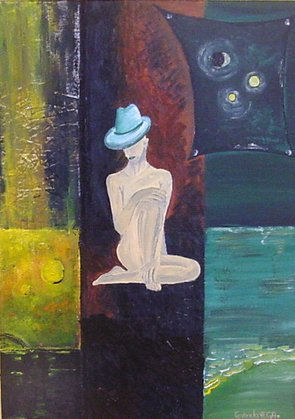 Trabajo Nº 9 Acrylic Panel Figure Painting