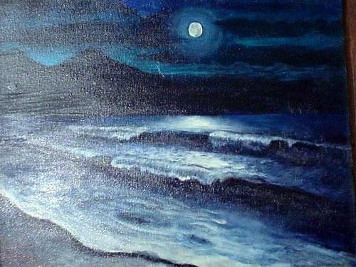 Marina Nocturna Oil Canvas Landscaping