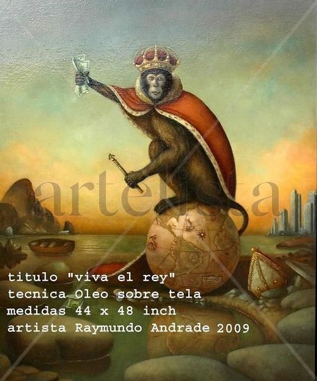 Viva el Rey Óleo Lienzo Otros