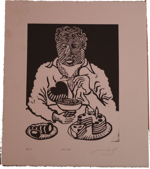 Goloso Linocut