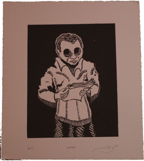 Lecctor Linocut