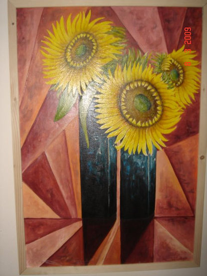 vasi con girasole 