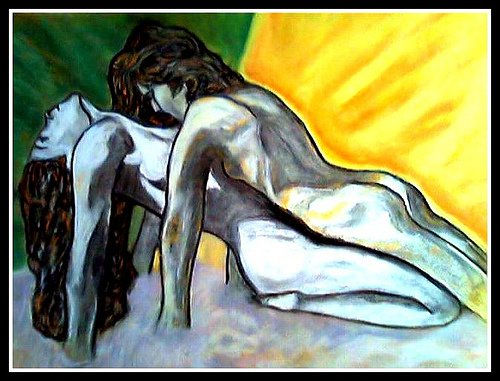 DESEO. Pastel Lienzo Desnudos