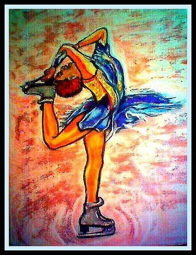 LA VIDA ES UNA DANZA. Pastel Paper Figure Painting