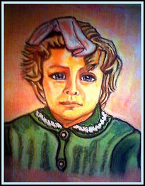 Niña melancolica.
