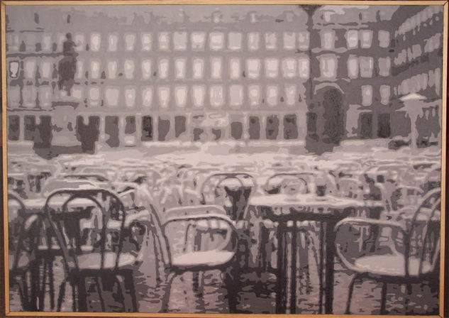 Plaza mayor Madrid Acrylic Canvas