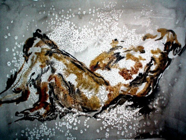 "Instantes" Media Mixta Cartulina Desnudos