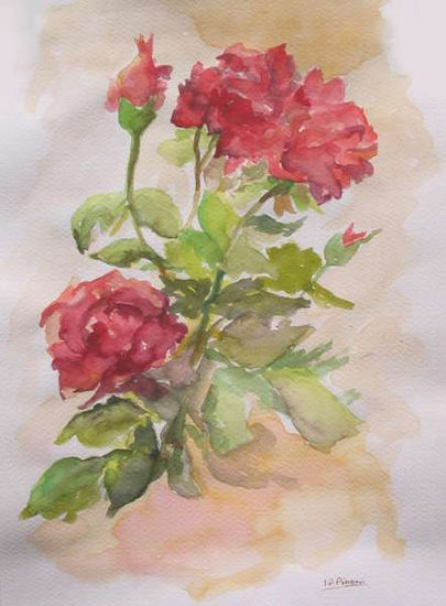 Magníficas Watercolour Card Floral Painting