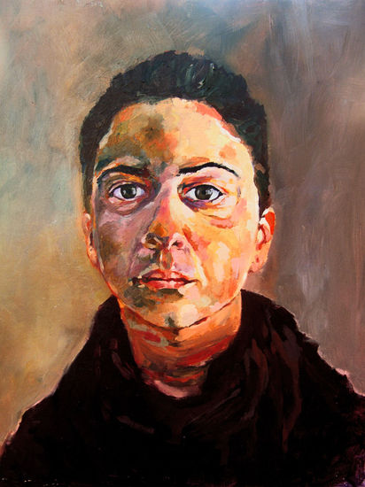 autorretrato Oil Panel Portrait