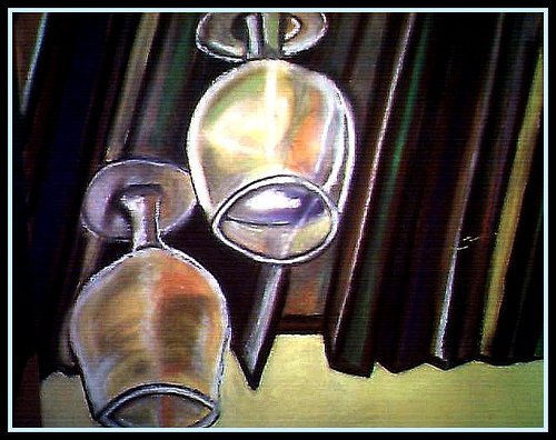 COPAS ESPERANDO SER USADAS. Pastel Paper Still Life Paintings