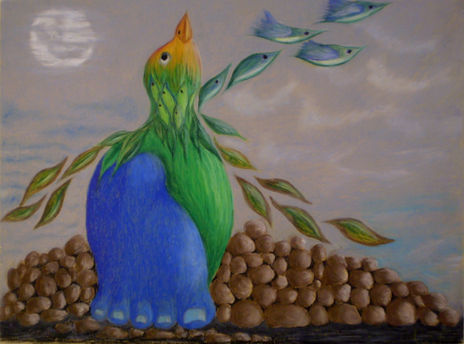 Pájaro azul