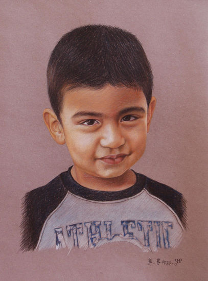 Retrato de Emiliano Pastel Card Portrait