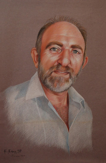 Retrato de Miguel Suarez Pastel Cartulina Retrato