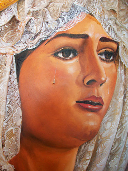 MARIA SANTISIMA DE LA PAZ Óleo Lienzo Retrato