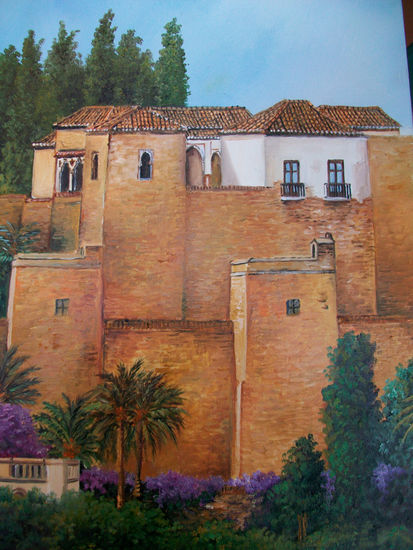 ALCAZABA DE MALAGA Óleo Lienzo Otros