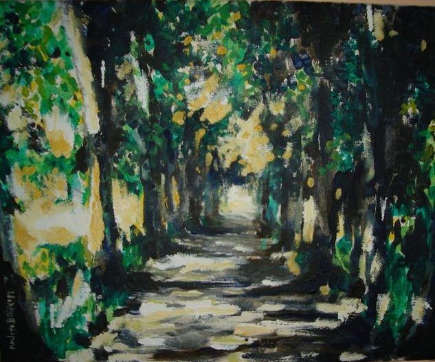 Camino de Arbóles Oil Canvas Landscaping