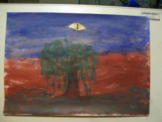 el nos observa Acrylic Card Landscaping