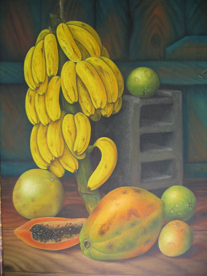 Frutas tropicales Oil Canvas Still Life Paintings