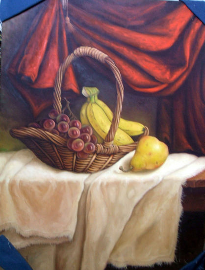 Bodegón con paños Oil Canvas Still Life Paintings