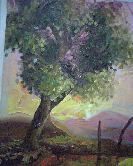 Un árbol Oil Canvas Landscaping