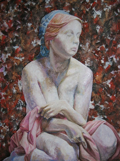 Madre Oil Canvas Figure Painting