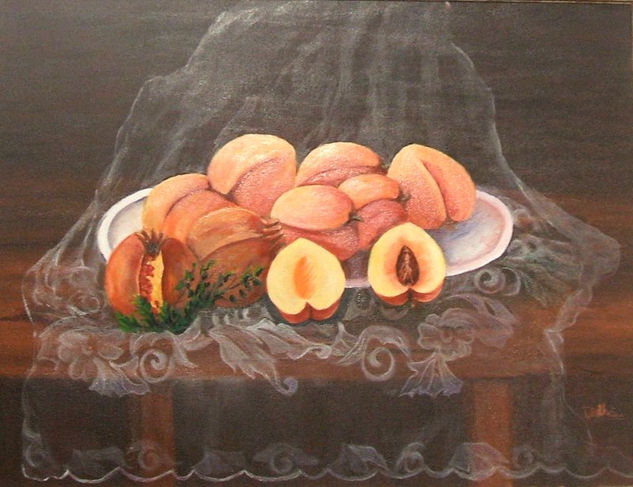 Melocotones Oil Canvas Still Life Paintings